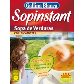 SOPINSTANT GALLINA BLANCA sopa de verduras sobre 48 grs